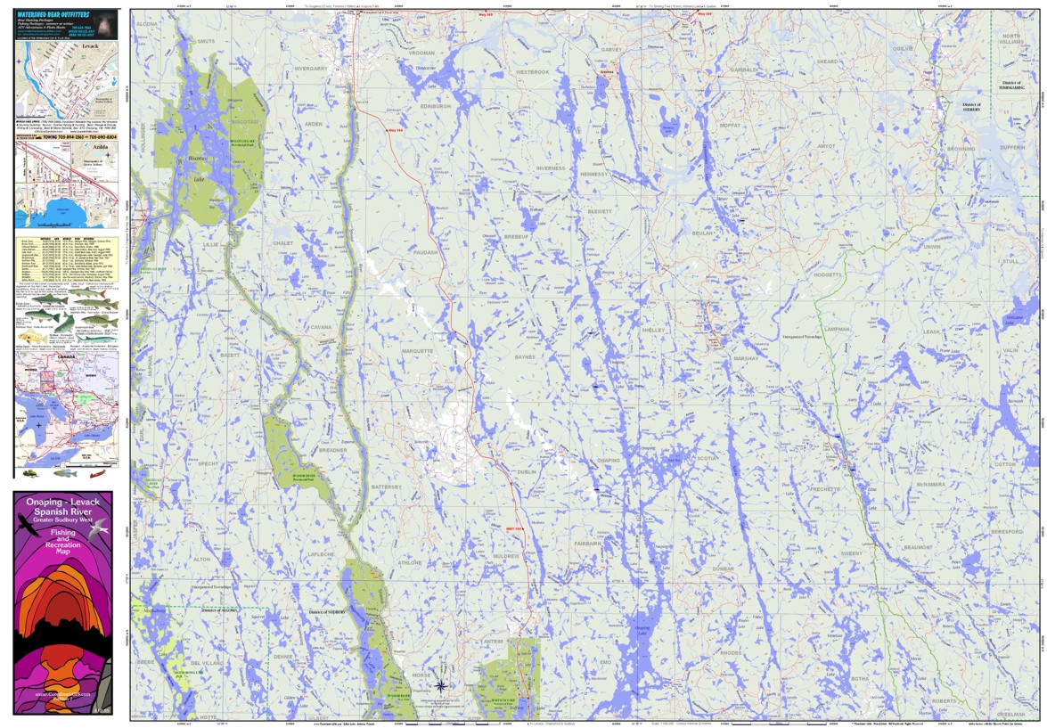 North Region Onaping Levack Map