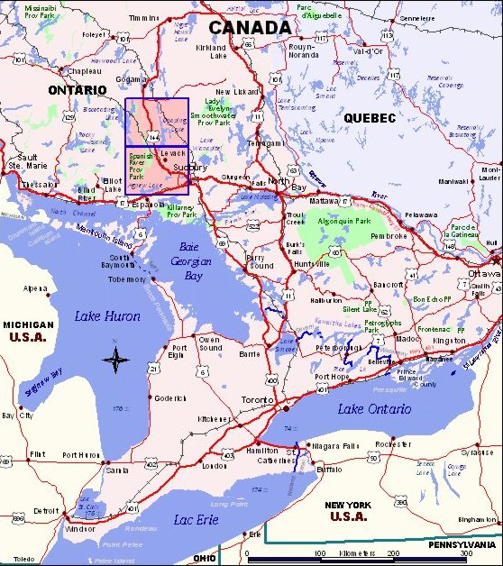M8 Ontario Location